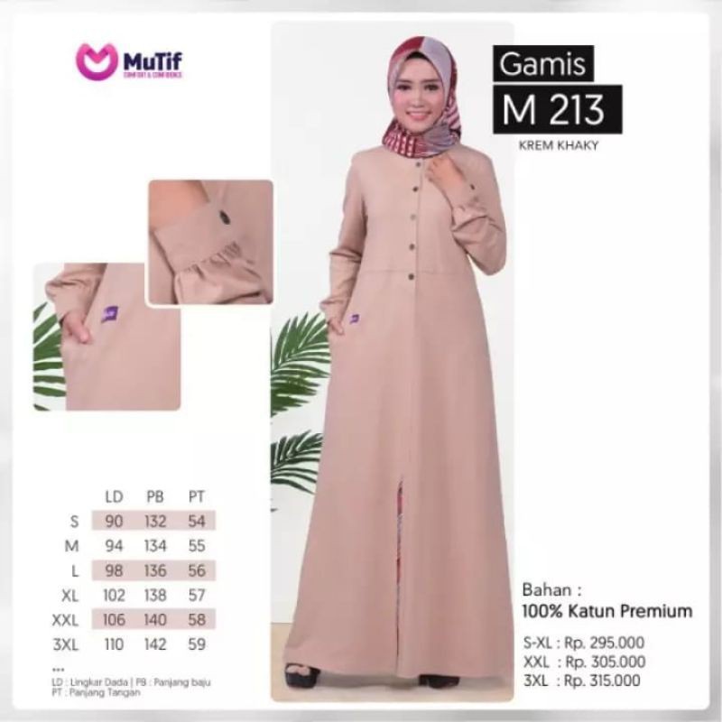 MUTIF GAMIS 213 M 213 KREM KHAKY