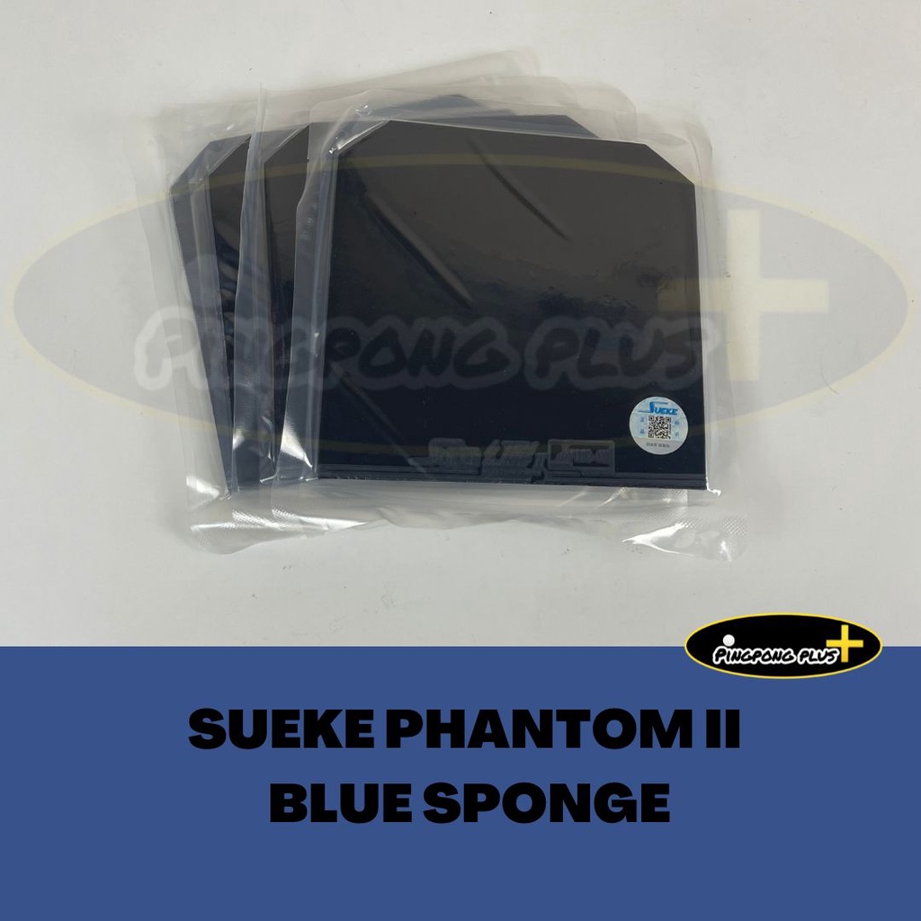 SUEKE Phantom II BLUE Sponge Karet Bet tenis meja