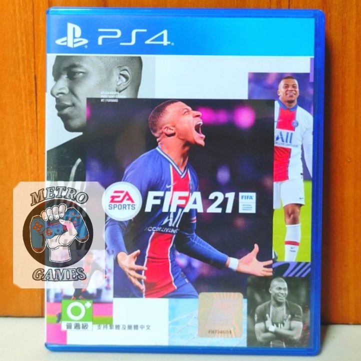 FIFA 21 PS4 Region 3 Asia Kaset FIFA21 2021 Playstation PS 4 5 EA Sports CD BD Game Games Sepak Bola Fifa2021 Fifa22 22 2022 Footbal Pes