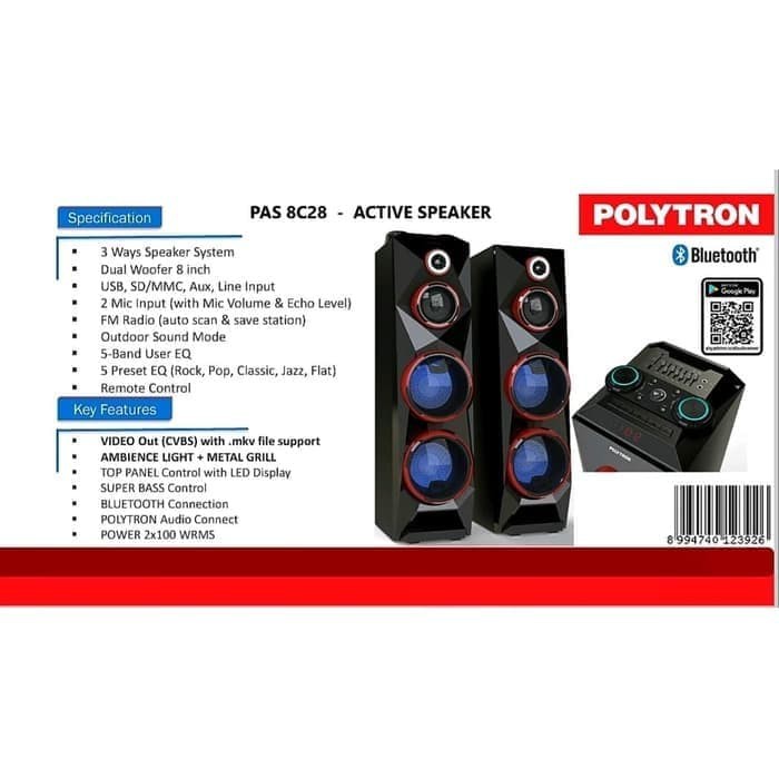 Polytron Speaker Aktif PAS 8C28