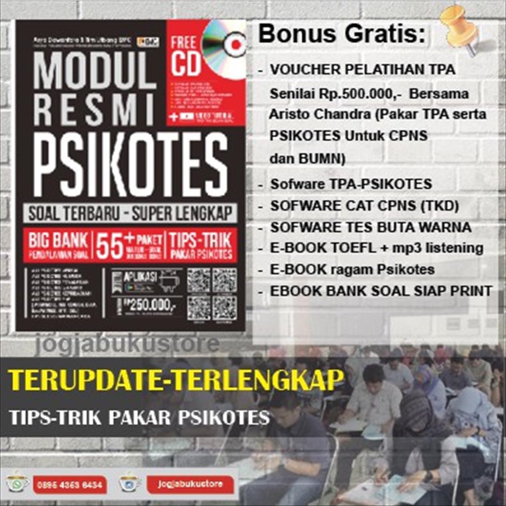 

MODUL RESMI PSIKOTES #GRATIS BUBBLE WRAP