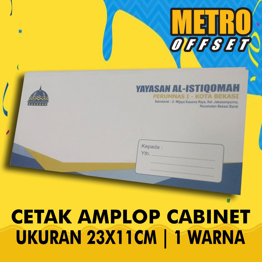 

CETAK AMPLOP CABINET 23X11CM | 1 WARNA
