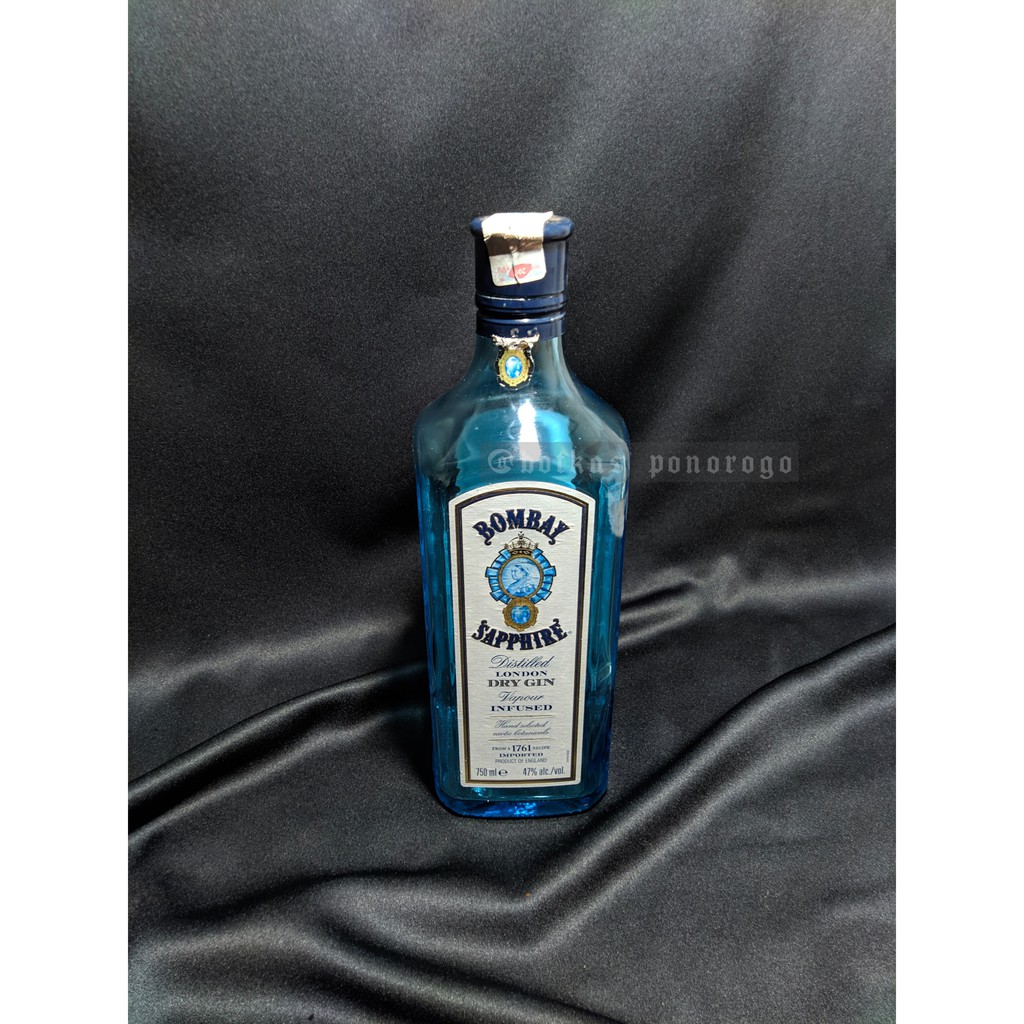 Jual Botol Bekas Bombay Sapphire London Dry Gin