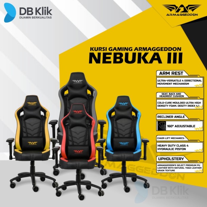 Kursi Gaming PREMIUM Armaggeddon NEBUKA III | Nebuka 3 Gaming Chair