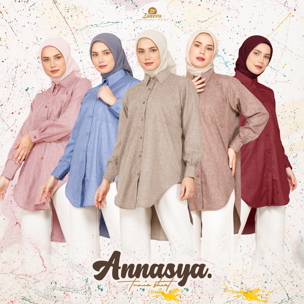 Annasya Series l Long Tunik By Zaneva