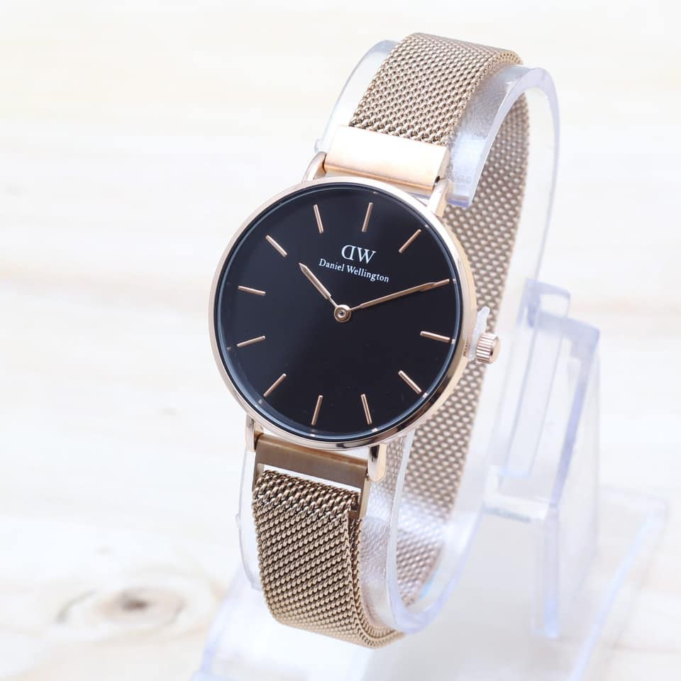 JAM TANGAN DW PASIR STAINLESS DIAMETER 3 CM || JAM TANGAN WANITA FASHION Terlaris