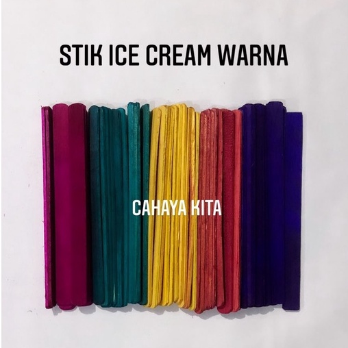 

Stick Ice Cream / Stick Kreasi / Prakarya Warna isi 50pcs/pak