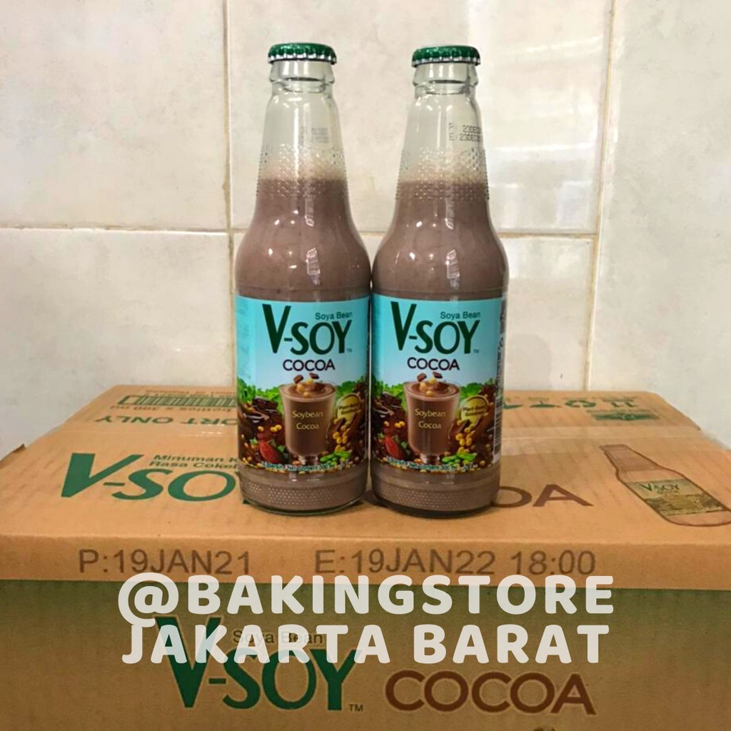 Vsoy Chocolate Bottle 300 ml | Susu Kedelai Coklat