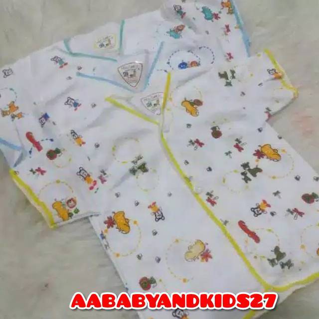 3PC BAJU BAYI ABIY BABY LENGAN PENDEK-BAJU BAYI LENGAN PENDEK ABIY BABY-BAJU BAYI LEMBUT BERKUALITAS