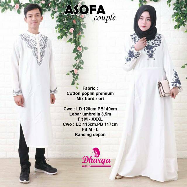 Gamis asofa couple by dharya 2104
