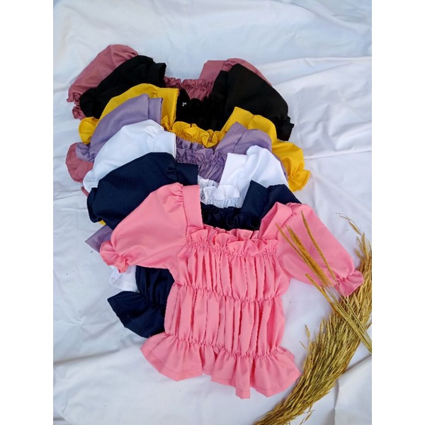 humairaskidsbaby Ameera Top atasan anak baju bayi dress import setelan anak lilac