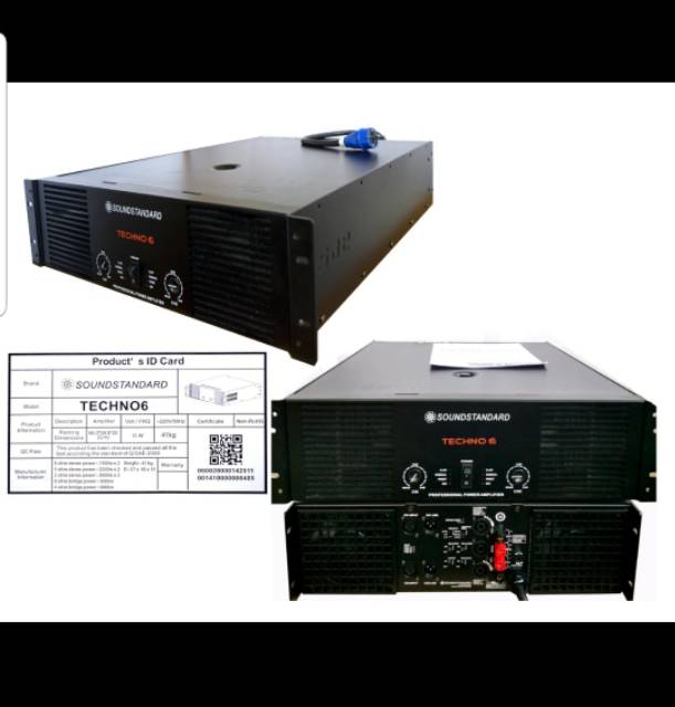 Power Amplifier Soundstandard Techno 6/Techno6 ( Generasi Baru )