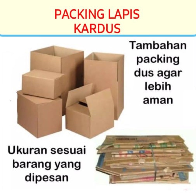 

Tambahan packing kardus/kertas kado