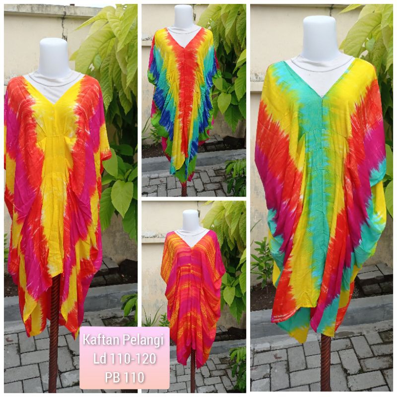 Kaftan Bali pelangi