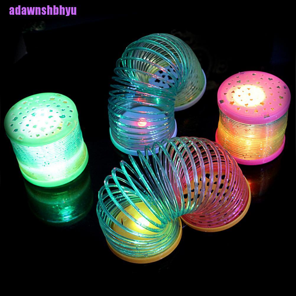 Mainan Pegas Lingkaran Glow in The Dark Warna Pelangi Untuk Anak