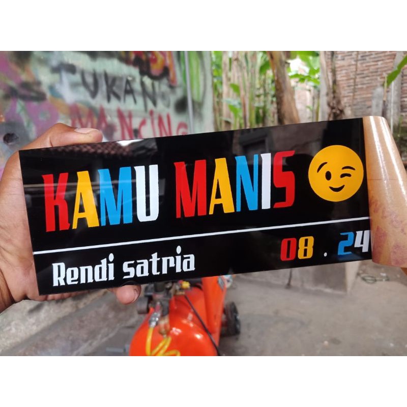 plat nomor variasi akrilik custom ( satu )
