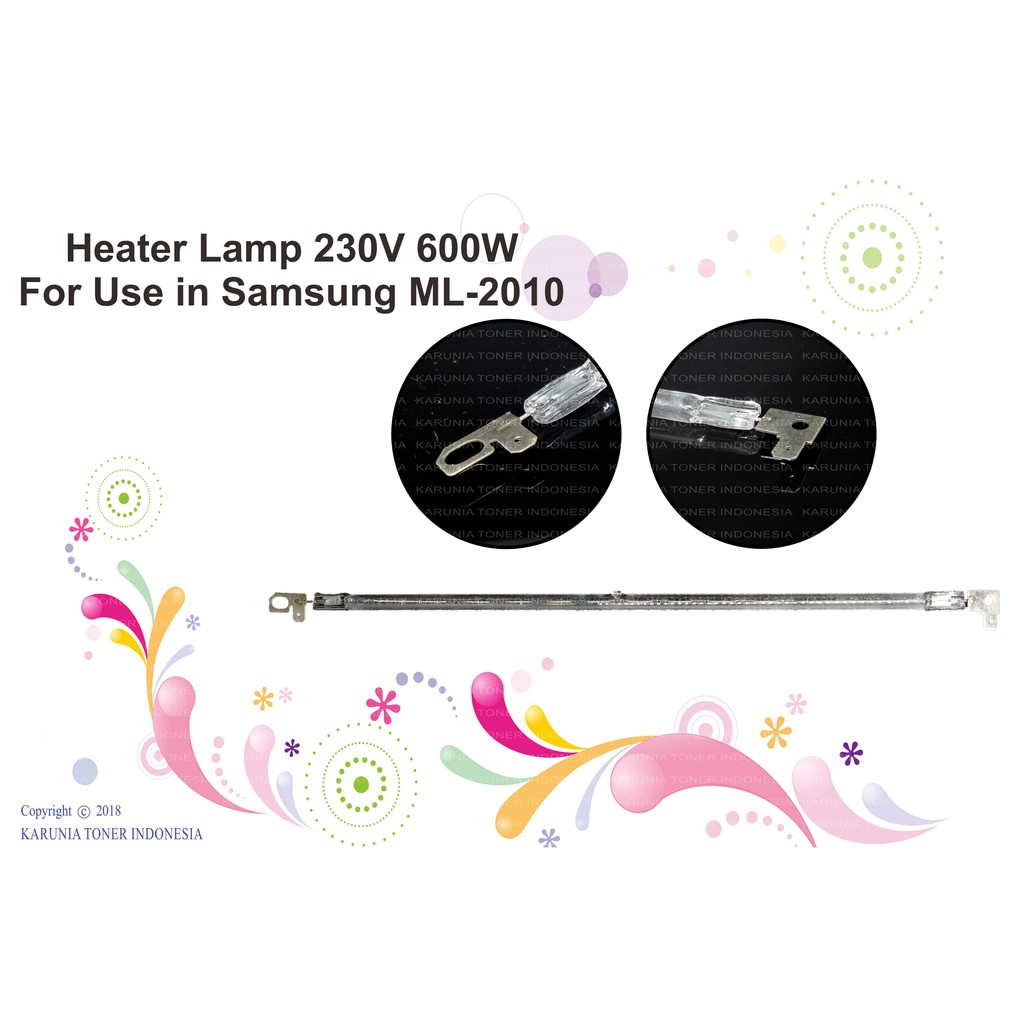 Heater Lamp 230V 600W For Use in Samsung ML-2010