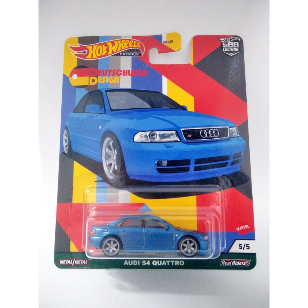 Diecast Hot Wheels AUDI S4 QUATTRO HW Deutschland Design Hotwheels Car Culture Biru Mobil Mainan