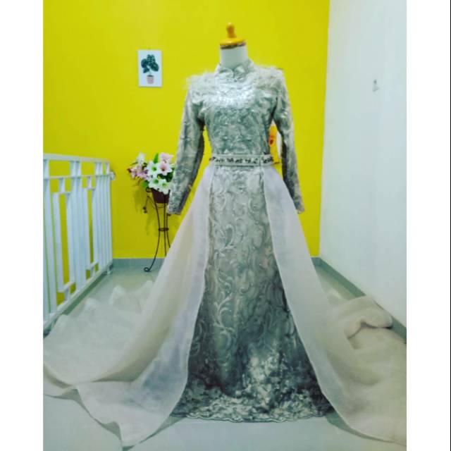 RNDGaun pengantin modern/baju pengantin murah/baju pengantin hijab