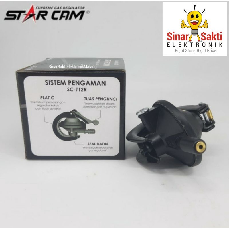 Regulator Gas Star Cam SC-23S Tekanan Rendah Non Meter/ Starcam Murah /Star Cam Regulator