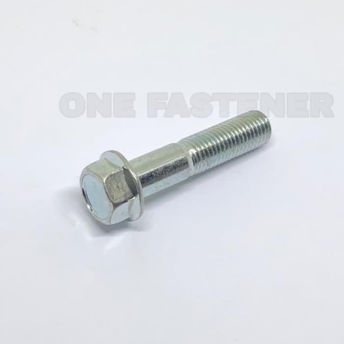 FLANGE BOLT M10X45 Baut 14 flangebolt PUTIH baut shock