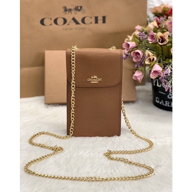 COACH NORTH SOUTH PHONE CASE CROSSBODY BAG - 1