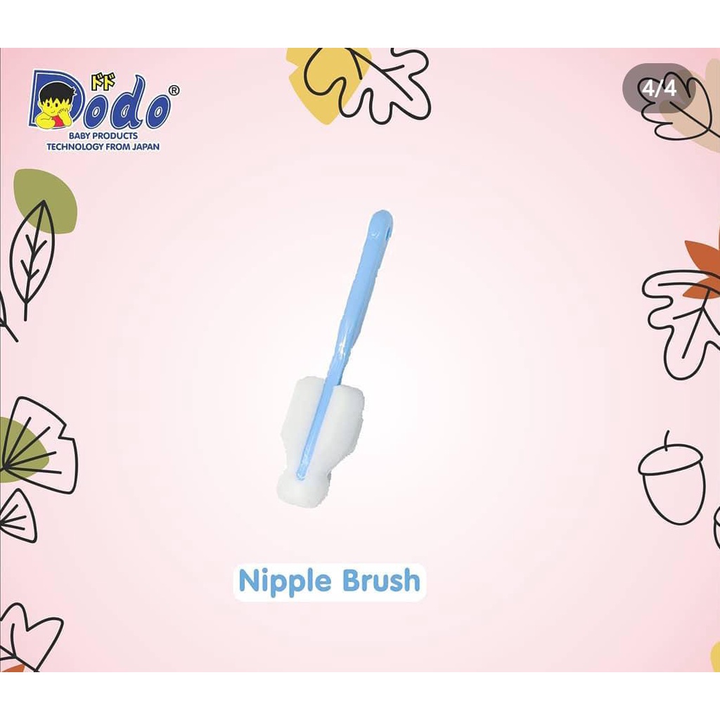 Dodo 3 in 1 Cleaning Brush / Sikat Botol Susu Set 3 in 1