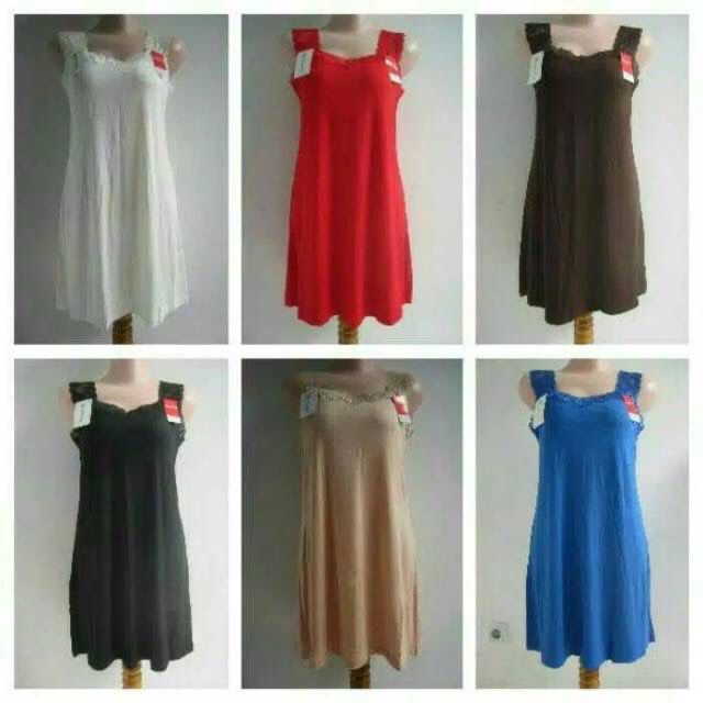 Singlet Tanktop Kamisol Panjang Sorex 5017 5018 Dijamin Murah - Camisol sorex 5017 panjang renda jumbo tank top kamisol lebar renda bahan bambuu camisol - Camisole Tanktop Sorex 5017, Panjang dan Renda, Free Size