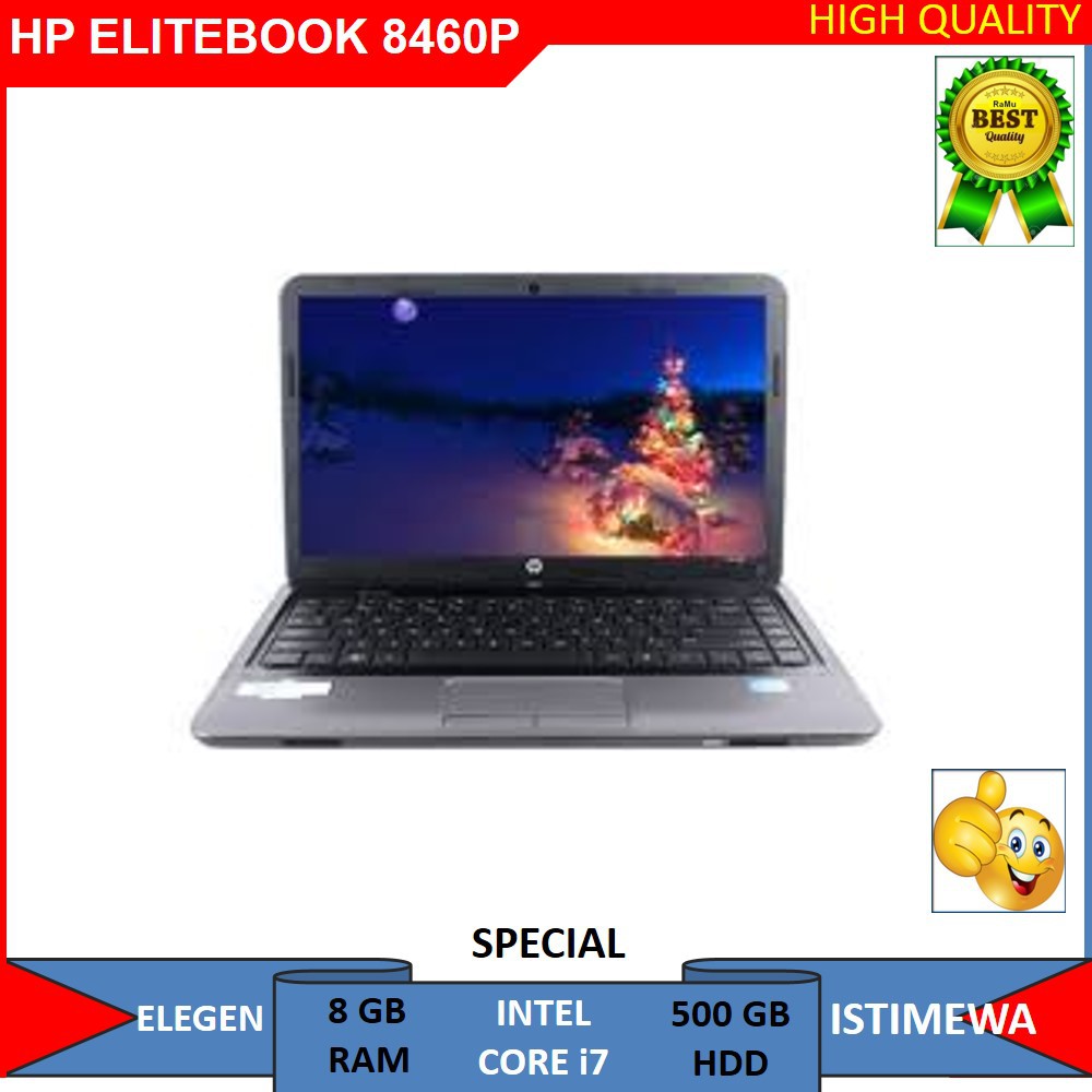 LAPTOP HP ELITEBOOK 8460P INTEL CORE i7 GAMING DESIGN EDITING TERBARU