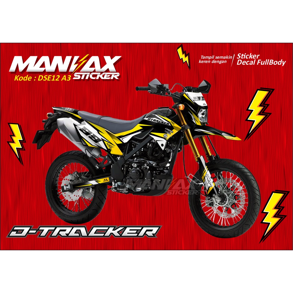 Sticker Decal DTRACKER 150 Fullbody - Decal Klx Dtracker 150 SE Striping Dtracker - DSE12