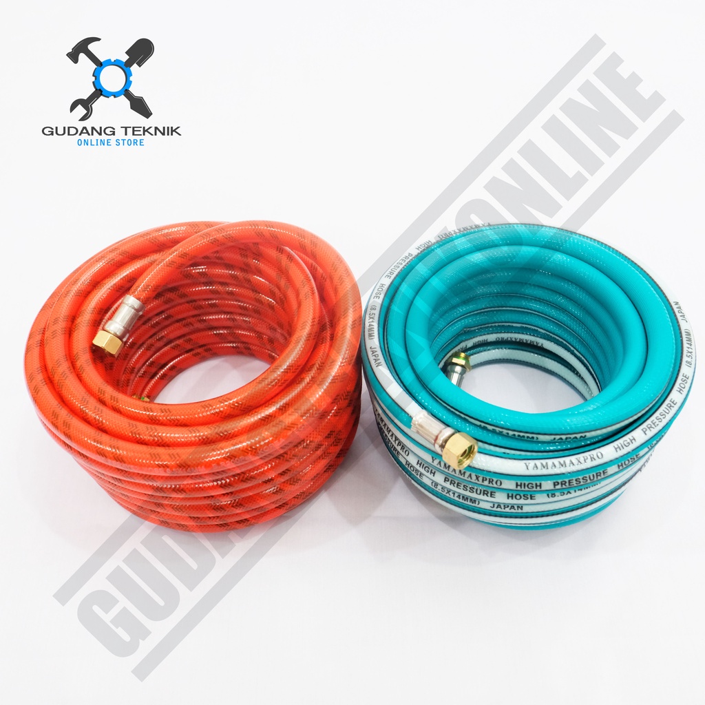 Selang Kompresor 10M YAMAMAX PRO Hijau / Selang Angin Compressor Merah 10 meter - High Pressure Hose