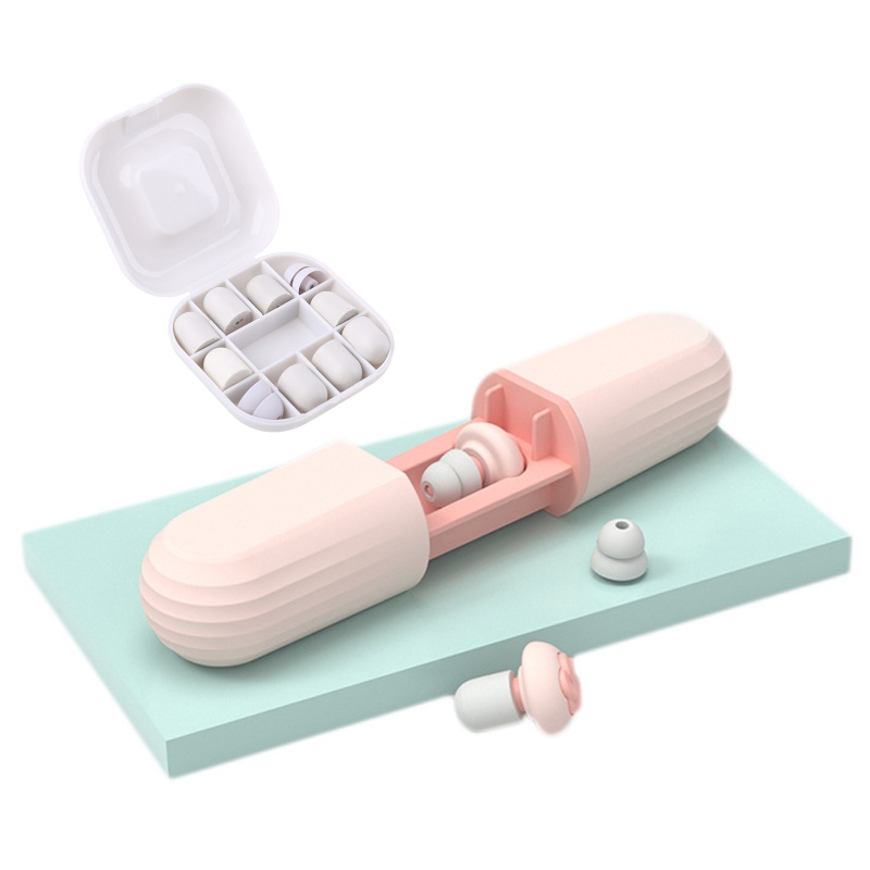 Bt Busa Pendengaran Untuk Perlindungan Pelindung Telinga Ear Plugs for Sleeping Soft Silicone Earplugs Reusable Silicone Ear Plugs Home