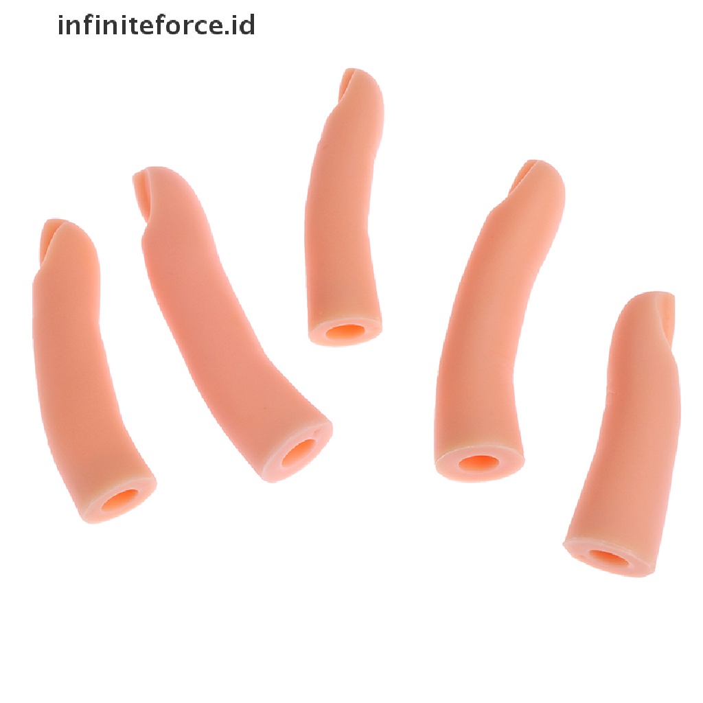 (Infiniteforce.Id) 5pcs / Set Model Jari Bahan Akrilik Untuk Latihan Nail Art