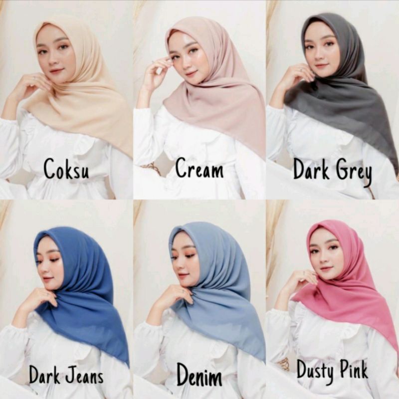 JILBAB HIJAB BELLA SQUARE PREMIUM DOUBLE HYCON ANTI LETOY KERUDUNG BELLA