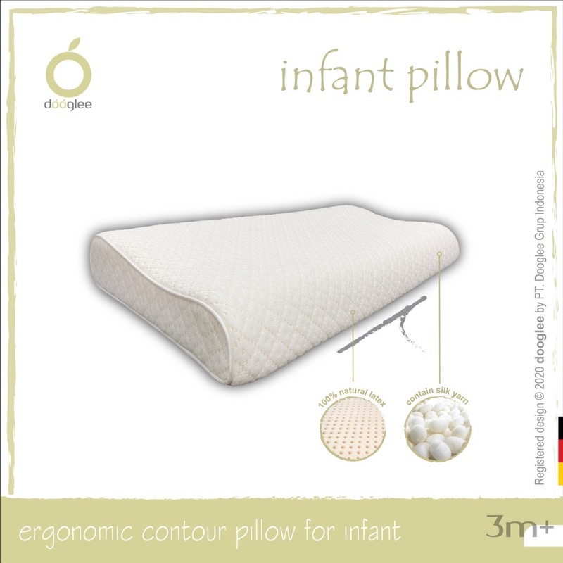 Castle - Dooglee Infant Contour Pillow / Bantal latex Bayi