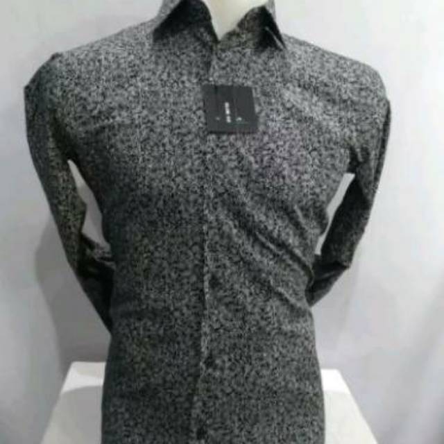 Alisan Kemeja Motif Printing Panjang Model Abstrack