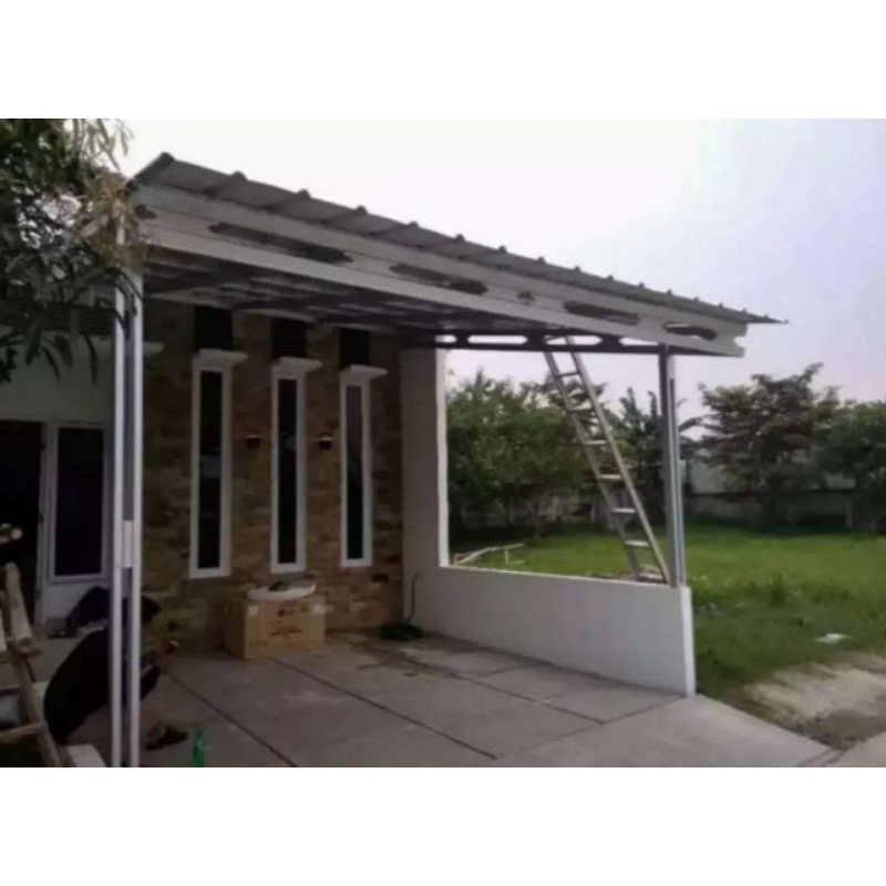 Kanopi Baja Ringan Atap Spandek Pasir / Canopy Baja Ringan Atap Spandek Pasir / Kanopi Murah Berkual