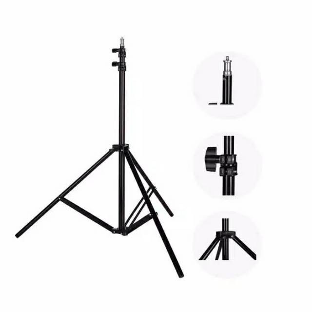 TRIPOD STAND 2 METER FOR SMARTPHONE / RINGLIGHT ALL TYPE / CAMERA UKURAN 2 METER