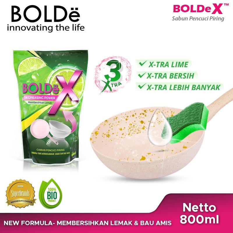 Sabun Cuci Piring BOLDe X Plate Liquid Cleaner BOLDe-X Sabun Cair Jeruk Nipis 800 ml