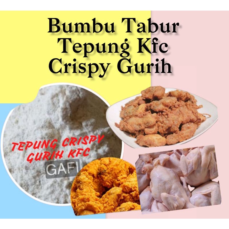 

Tepung Crispy 1kg, Jual Tepung Crispy Ayam Goreng KFC Fried Chicken