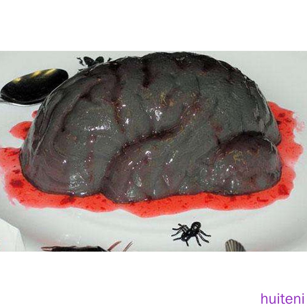 Cetakan Kue Bentuk Otak Manusia Bahan Silikon Untuk Halloween