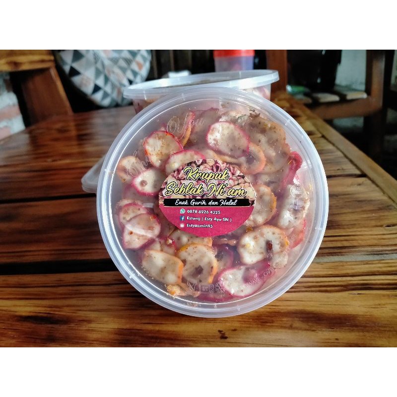 

Kerupuk seblak Hot Daun Jeruk 125gram