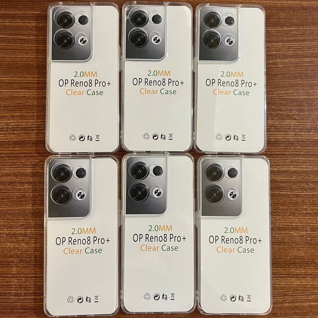promo clear case oppo reno 8pro+ softcase bening