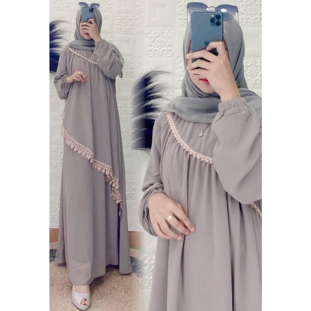 GAMIS MALAYSIA KOMBINASI RENDA MALAYSIA DRESS MALAYSIA GAMIS CERUTY BABYDOLL RENDA MATT BABYDOLL