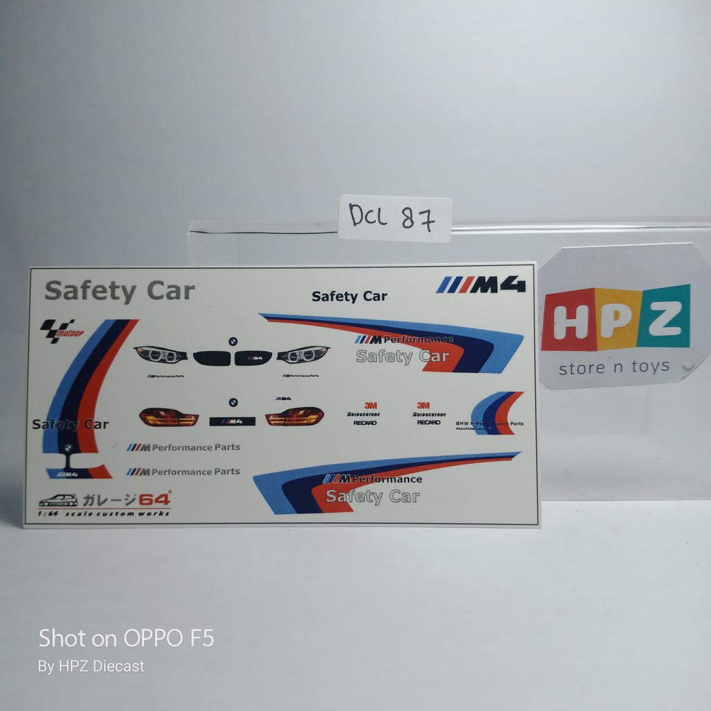 Decal Set Hotwheels BMW M4 GT4 New - Transparant DCL87