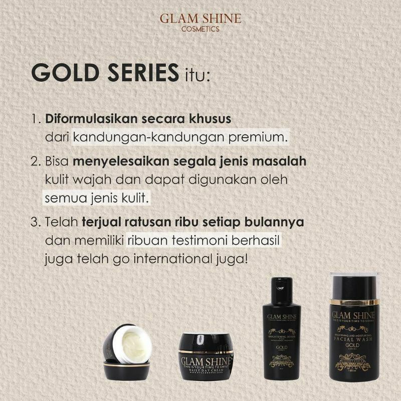 Paket glamshine gold series