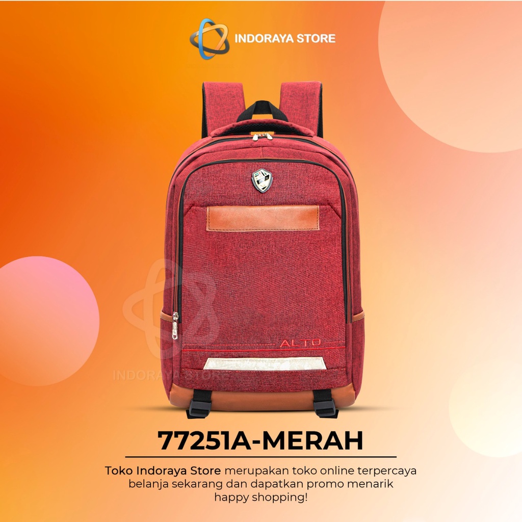 ALTO Ransel Sekolah Import Pria Wanita SMP SMA KULIAH Laptop 14inc FREE Raincover