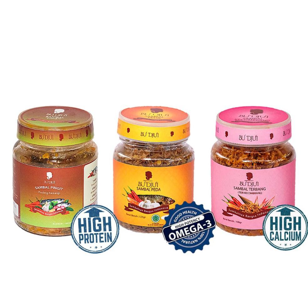 

ㅉW SAMBAL BU DJUI Bundle Lauk Nikmat Peda Terbang Pingit SIAP KIRIM 3095 ⌘
