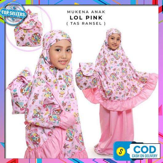 Mukena Anak Travel Model Terbaru Lebaran 2022 - Mukena Anak Perempuan Tutu Brukat Tsurayya By Labell