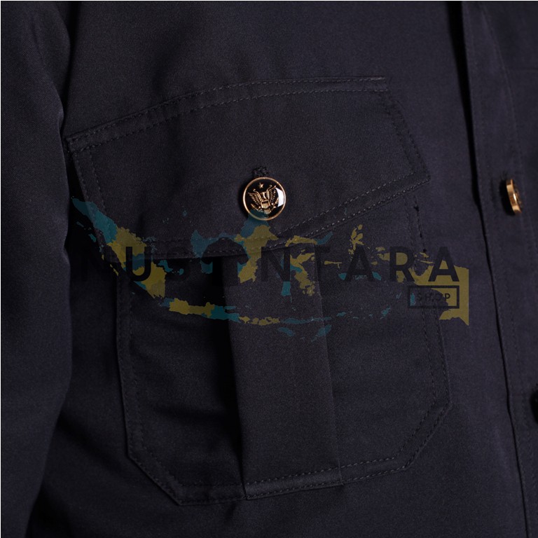 Seragam Safari Security HITAM COKLAT NAVY Terbaru Lengan Pendek Baju Safari Satpam Bodyguard Supir